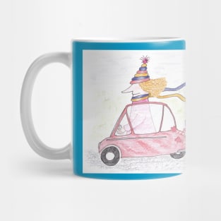 MadCatWoman push starts her Heinkel Bubble Car Mug